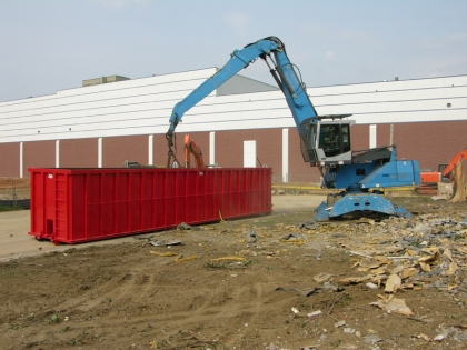 Scrap Steel Loading with Magnet