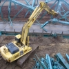 Steel Shearing at Bridge Demolition