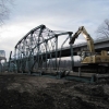 Steel Shearing at Bridge Demolition
