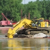 Concrete Pier Removal from River
